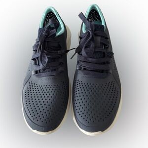 CROCS LiteRide Pacer Navy and Turquoise Athletic Shoes